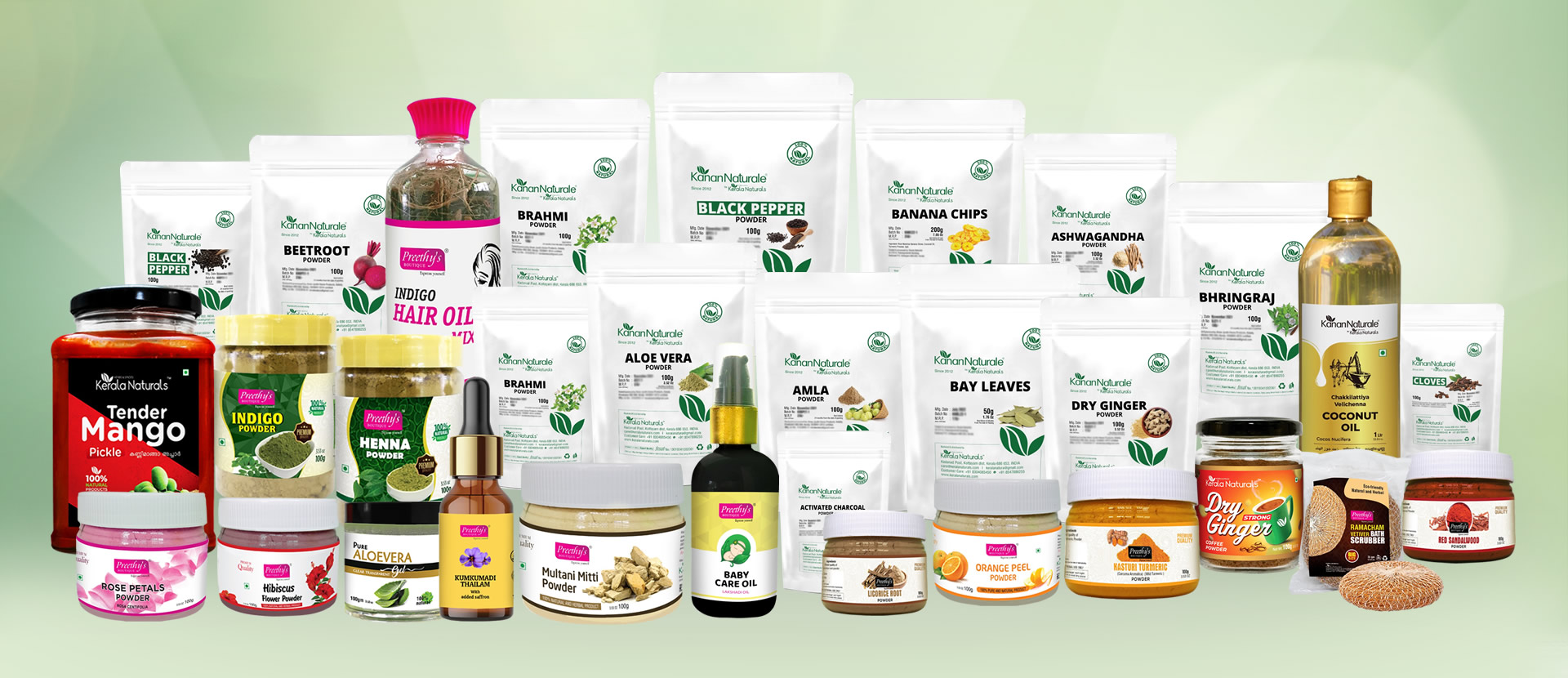Kerala Naturals herbs and spices