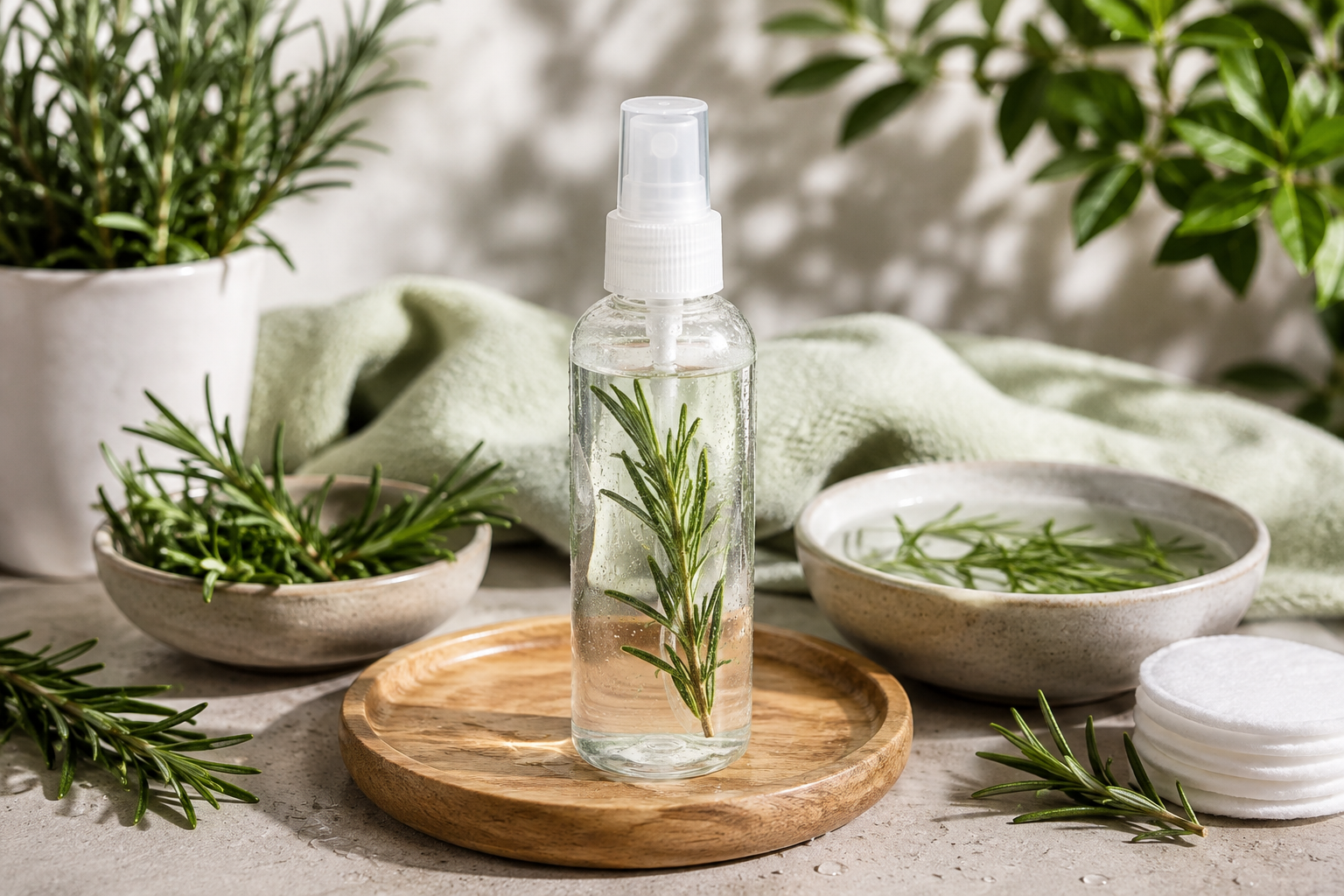 rosemary water for hair and skin