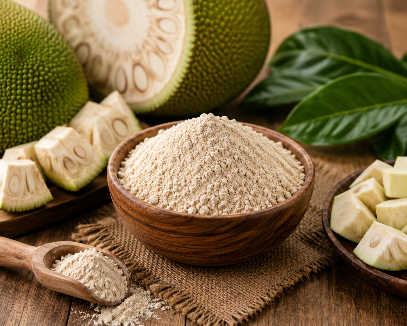 raw green jackfruit flour