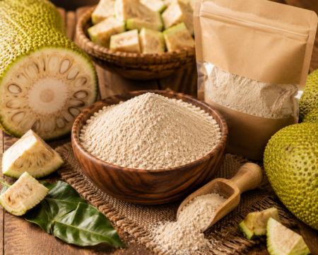 raw green jackfruit flour
