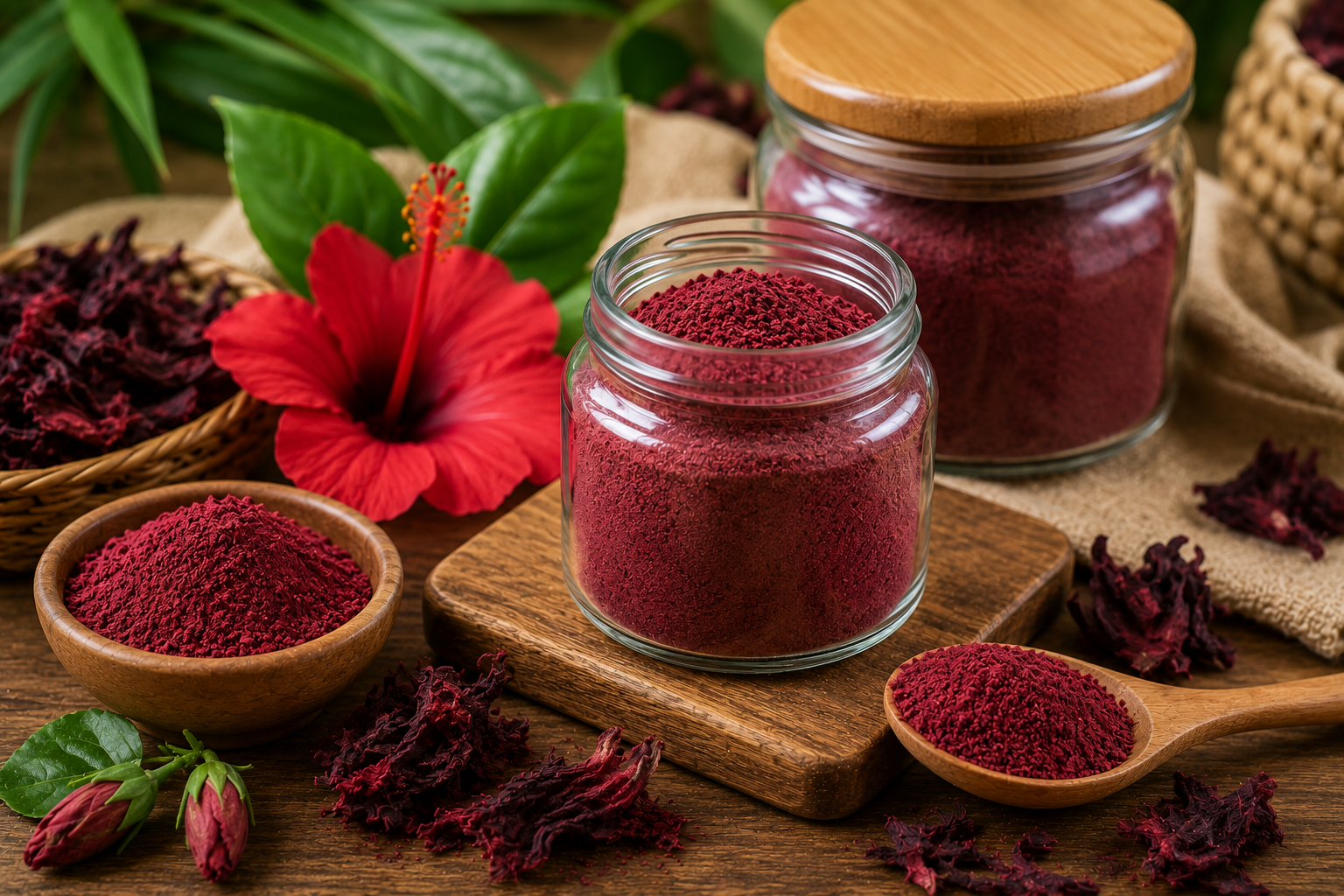 hibiscus flower powder