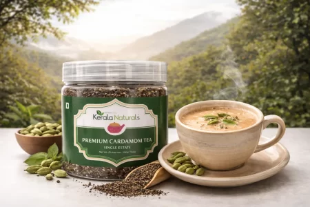 Kerala Naturals Premium Cardamom Tea Powder: A Natural Way to Add Flavor and Wellness to Your Daily Tea