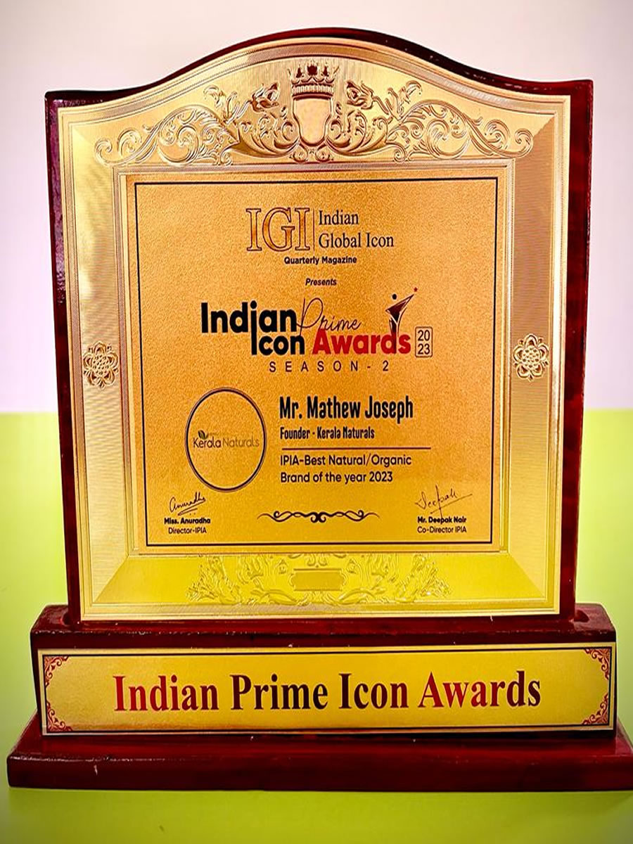 Indian Prime Icon Awards Best Organic Natural Brand of the Year 2023
