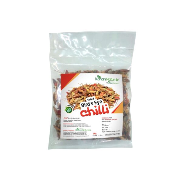 Dried Bird's Eye Chilli 50gm (Kanthari Mulaku)