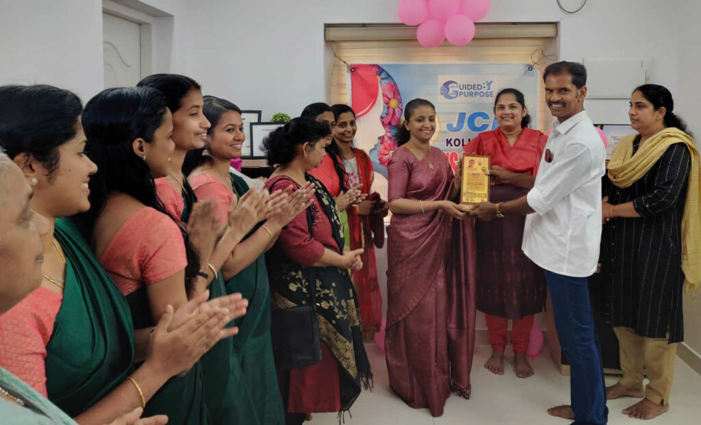 Preethy Mathew awarded Best Women Entrepreneur of the year JCI