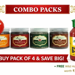 Premium Tea Collection – CTC, BOP, Cardamom & Orange Pekoe (4 Tea Combo Pack)